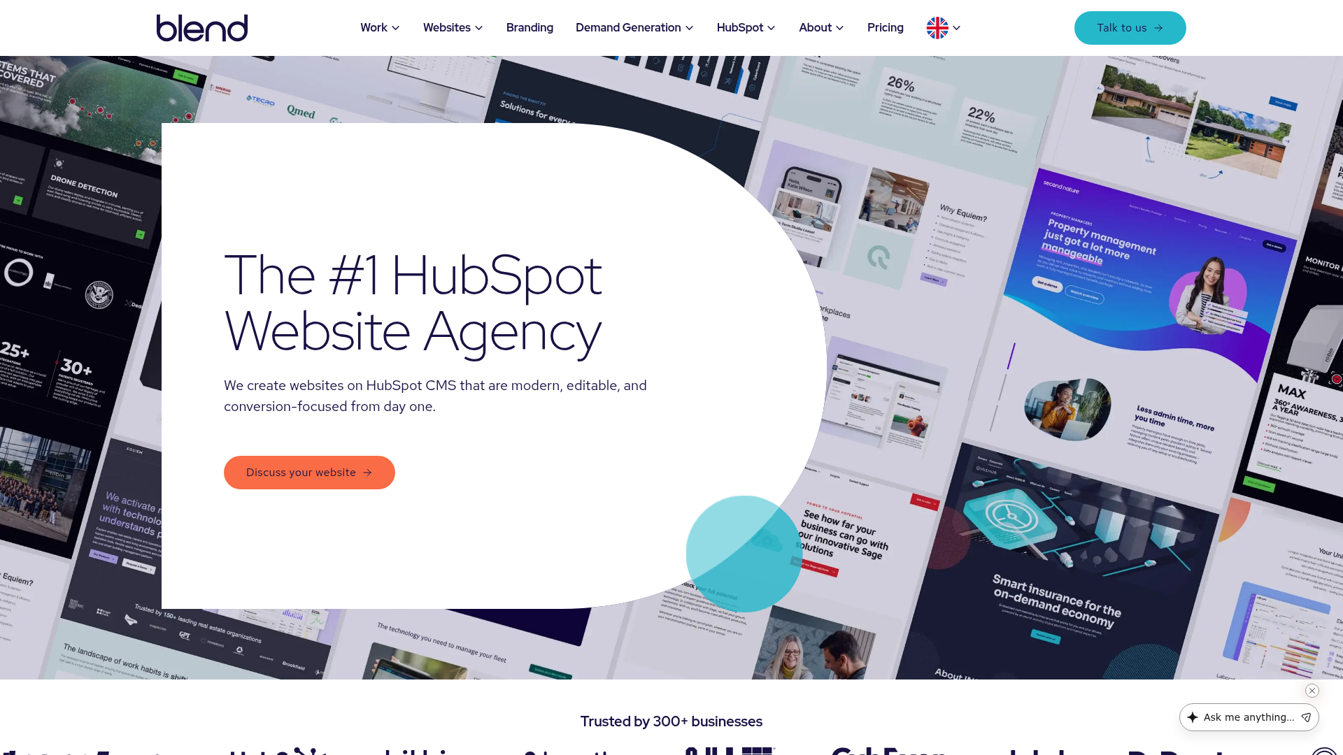 Blend B2B public page preview (snapshot 2026-04-21)