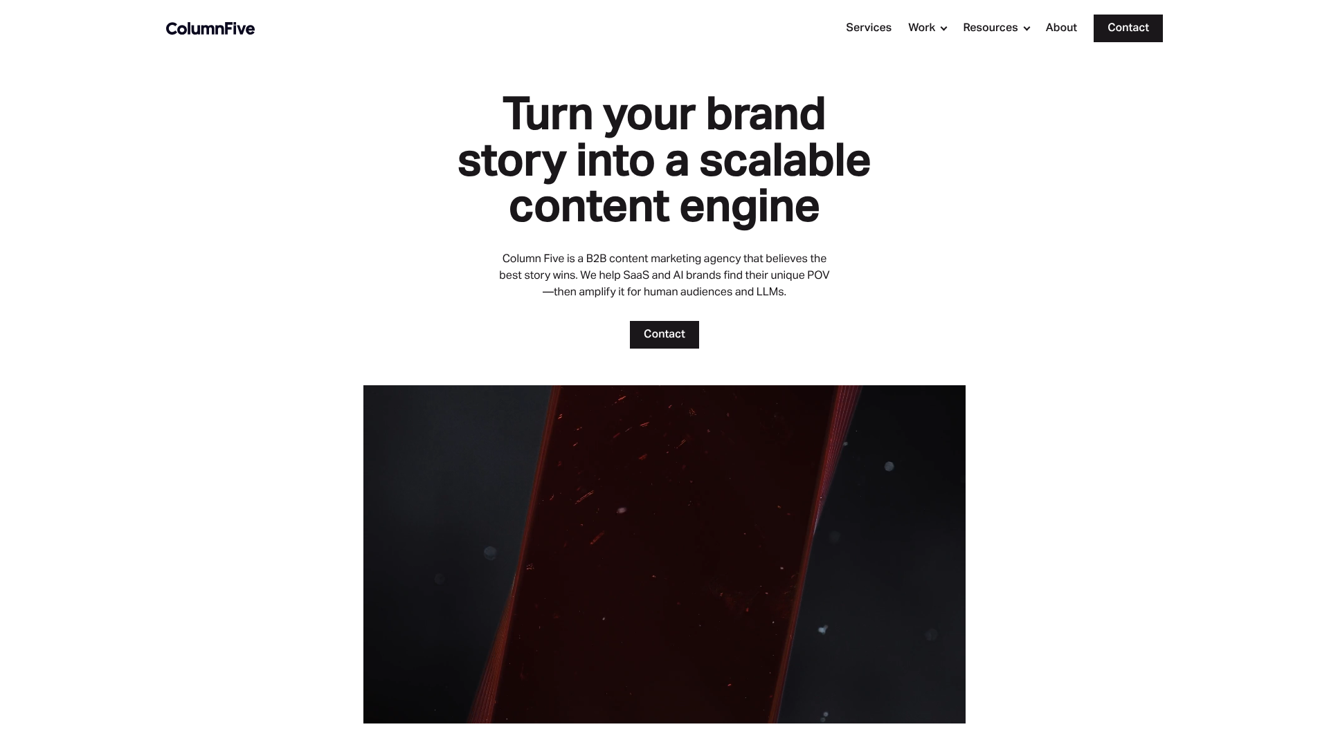 Column Five public page preview (snapshot 2026-04-21)